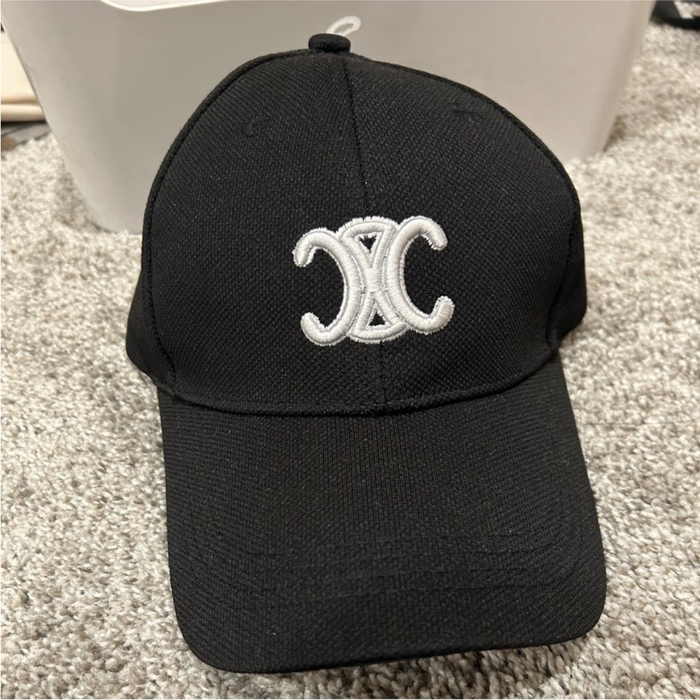 Black Cap with White Logo